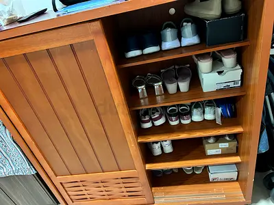 Elegant Wooden Shoe Rack with ample space for your footwear