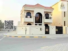 For sale, a corner villa, including electricity and water, classic design, excellent location and pr