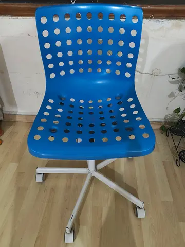 Blue IKEA Rolling Chair for Home or Office