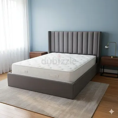Stylish Grey queen size bed with Comfortable medical matters for Sale!