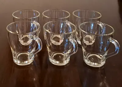 Glass Mug Set (6 Pieces) ستة كاسات زجاج