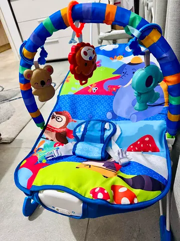 Vibrating Baby Activity Play bouncer with Fun Toys and music