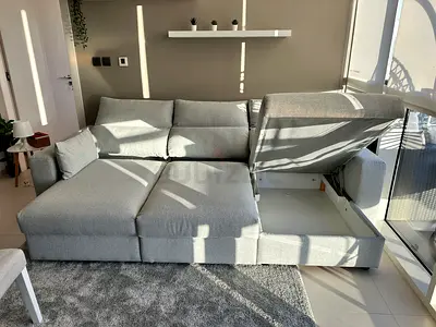 ESKILSTUNA Sectional Sofa-Bed W Storage