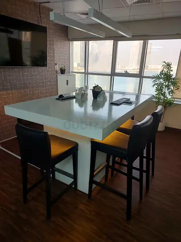 Stylish Meeting Table with Chairs for Modern Office Spaces