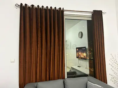 Velvet Elegant Brown Curtains for Your Living Space