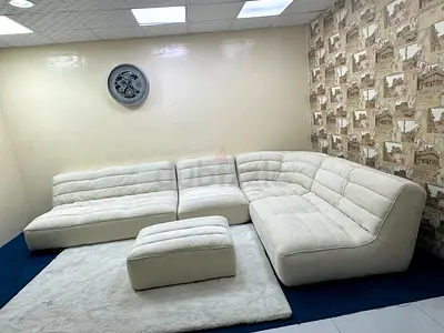 Perfect condition marina home modular sofa with footstool