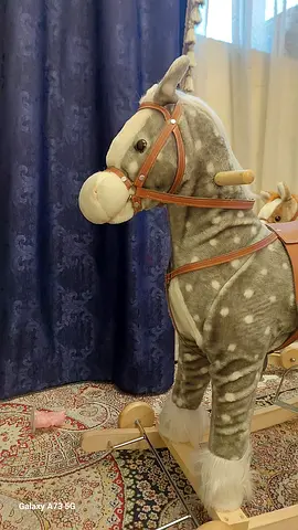 Charming Plush Rocking Horse for Kids