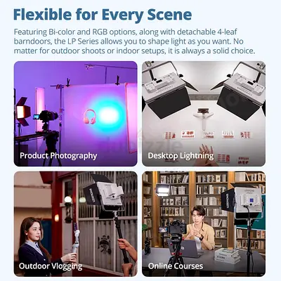 Godox Litemons LP600R RGB LED Light Panel (3-Light Kit)