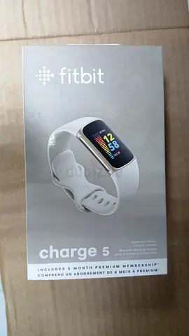 FITBIT CHARGE 5 Fitness Tracker LUNAR WHITE / SOFT GOLD (FB421GLWT-FRCJK)