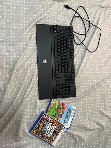High-Quality Razor Gaming Keyboard With GTA 5  Minecraft