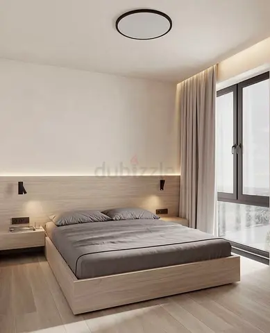 Stylish and Modern Bed Frame with Nightstands