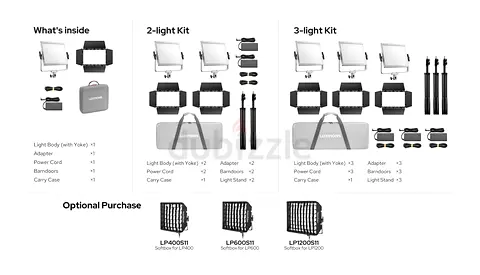 Godox Litemons LP600R RGB LED Light Panel (3-Light Kit)(BRAND NEW STOCK)
