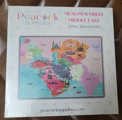 Muslim world map puzzle