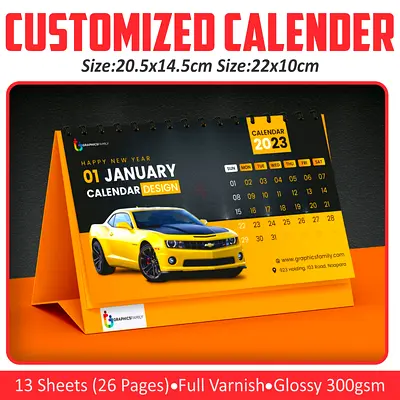 Customized Desk Calendar 2026 100 piece