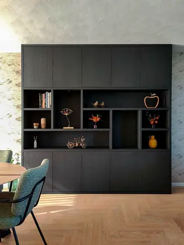 Elegant Black Wooden Bookcase for Stylish Storage