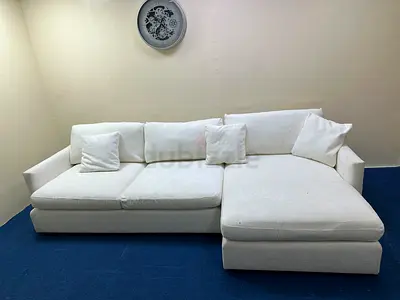High quality cratebarrel white sofa