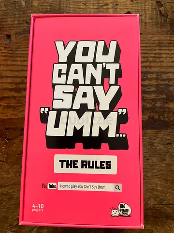 Fun-Filled You Cant Say Umm Party Game