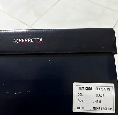 Berretta black shoes