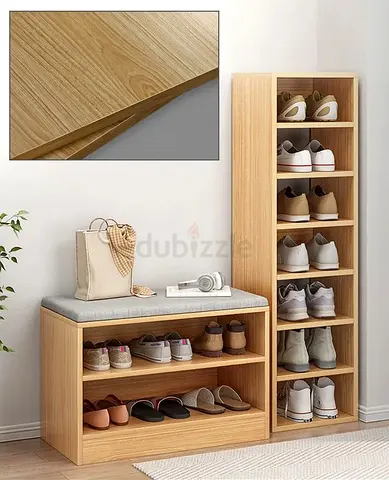 Stylish Shoe Rack with Bench for Organized Entryway