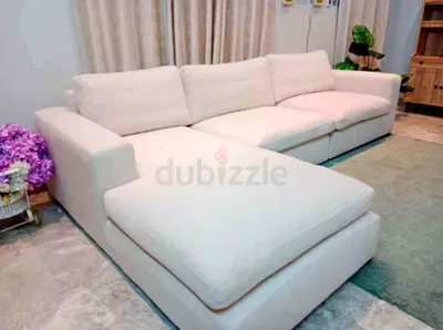 Selling Marina home feather filled lshape sofa