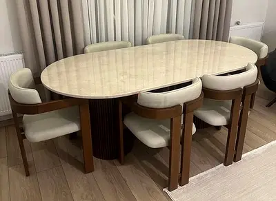 Stylish Modern Dining Table Set with Chairs
