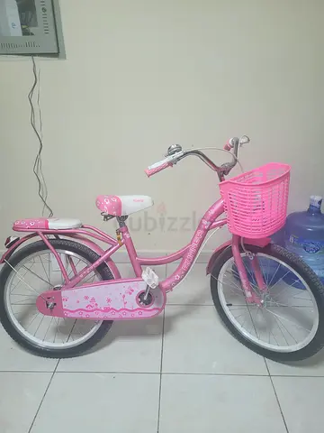 Charming Pink Kids Bicycle with sibling seat and basket for Sale