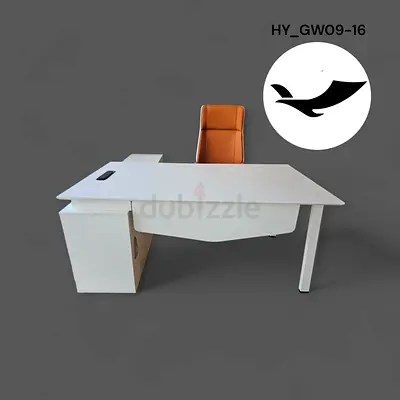 Sleek White Modern Study Table for Sale