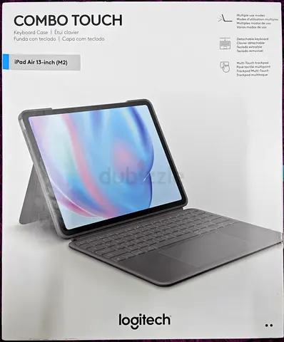 Logitech Combo Touch iPad Air 13-inch (M2  M3)(2024  2025) Keyboard Case - Detachable backlit keyb