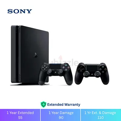 Sony PlayStation 4 slim with  2 Controller