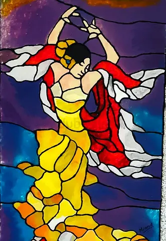 Handmade Glass Painting