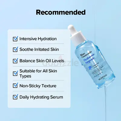 SKINFOOD blue chamomile Hyaluronic Ampoule