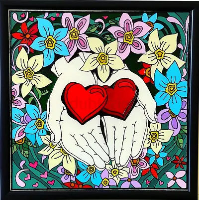 Handmade Glass Painting