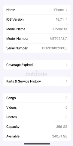 Apple iPhone Xs - 256GB