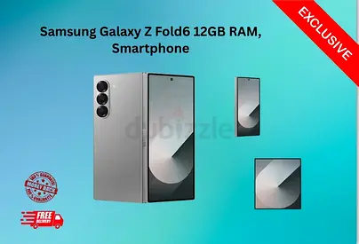 Samsung Galaxy Z Fold6 12GB RAM 512GB storage HDD Silver Shadow Smartphone-Brand new-Free delivery