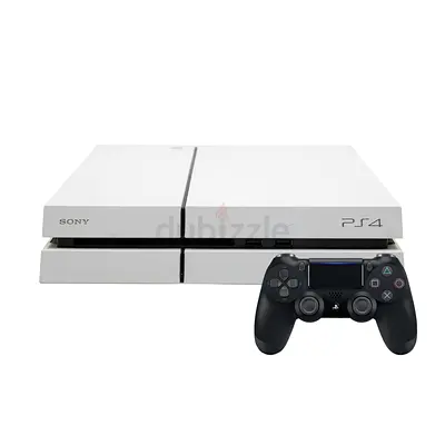 Sony PlayStation 4 - Fat - 500GB - White with Black Controller