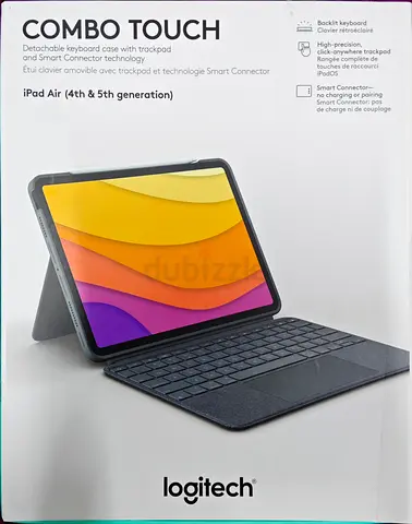 Logitech Combo Touch iPad Air (4Th, 5Th Gen - 2020, 2022) Keyboard Case - Detachable Backlit Keyboar