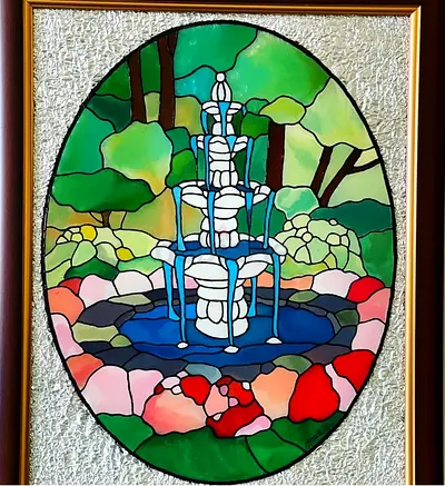 Handmade Glass Painting
