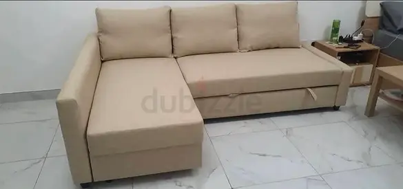 L shape sofa com bed