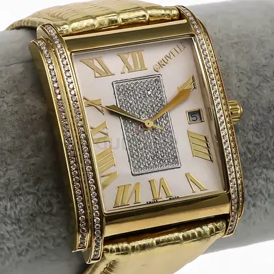 Gruvelli Diamond Quartz Watch - Swiss Made