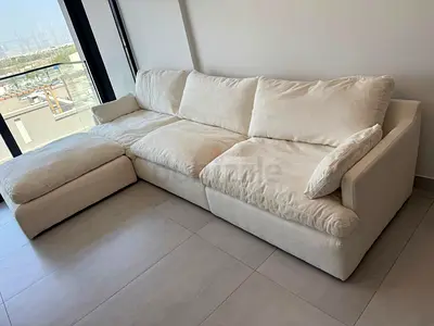 Selling cloud sofa with footstool