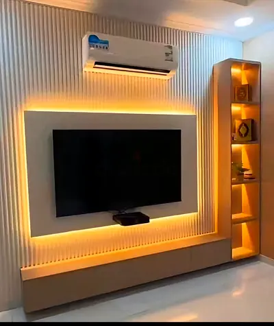 Stylish Modern TV Unit with LED Lighting