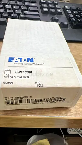 Brand New Eaton GWF1050V Circuit Breaker - 50 Amps, 1 Pole