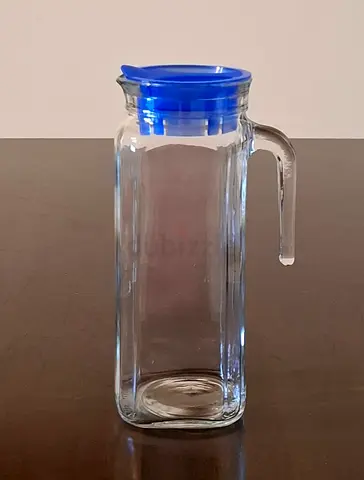 Glass Pitcher with Lid إبريق زجاج مع غطاء