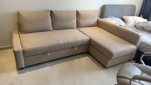 Ikea Sofa cum bed storage  No marks on damage  Is like new Condition  If you want contact me  10/10