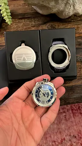 Bomberg Bolt-68 GMT Blue Leather Band Quartz Watch BS45GMT