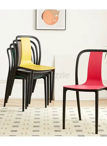 Stylish Stackable Plastic Chairs in Vibrant Colors