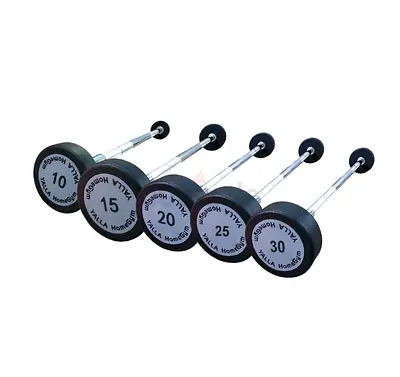 Fixed Weighted Barbell Straight Bars Set