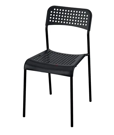 Stylish and Minimalist Black Chair(ikea) for Modern Living Spaces