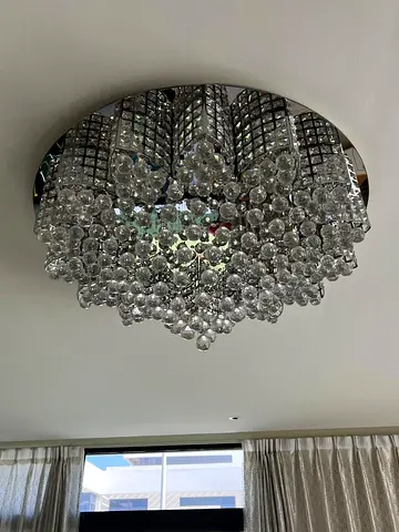 Stunning Crystal Flower Ceiling Light Fixture