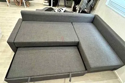 L shape sofa bed with storage